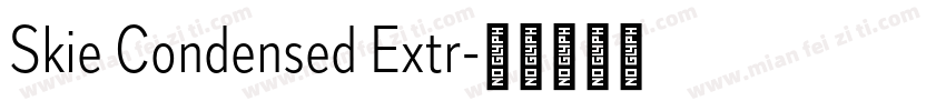 Skie Condensed Extr字体转换
